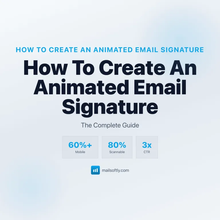 How To Create An Animated Email Signature