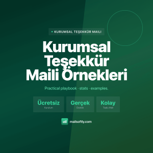 Kurumsal TeşEkküR Maili